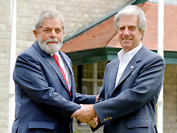 Encuentro entre los Presidentes Vázquez y Lula en la estancia Presidencial de Anchorena