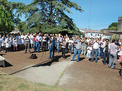 Tranqueras tuvo su fiesta y ya tiene bandera