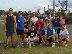 Un grupo de jóvenes dijo presente al deporte en el día mundial del corazón