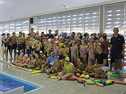 Encuentro de natación “Buscando talentos” en la Plaza de Deportes