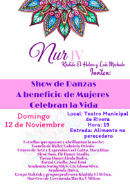 NUR IV: Show a beneficio de la ONG “Mujeres Celebran la Vida”