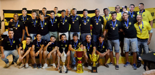 Gran festejo aurinegro, que entregó medallas a todos los campeones