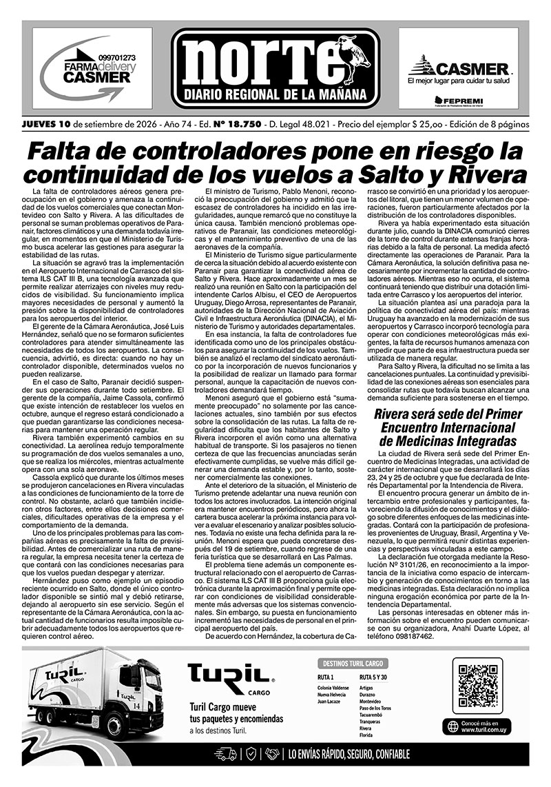 La portada del día