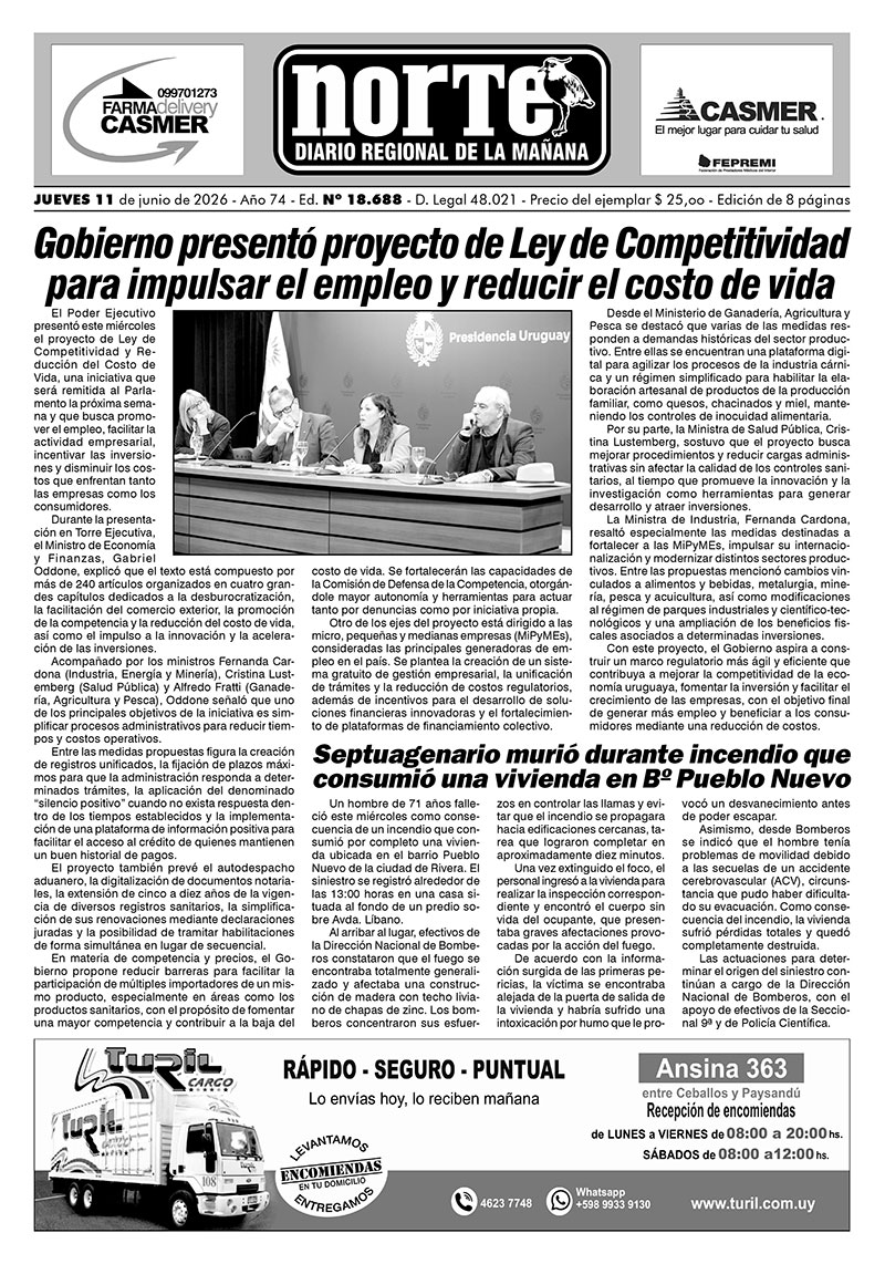 La portada del día