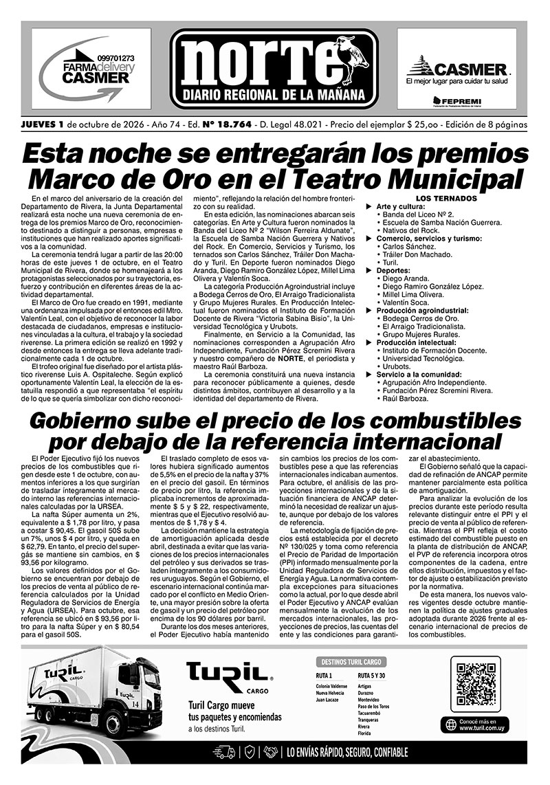 La portada del día