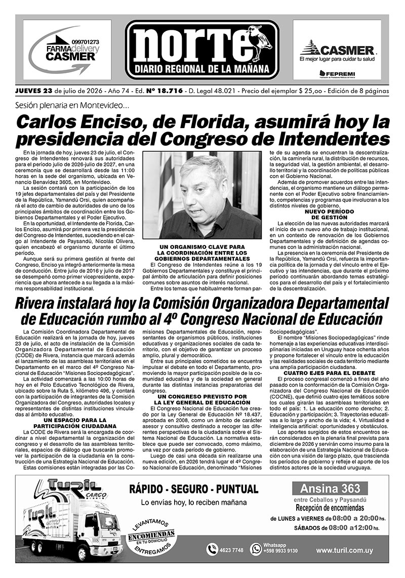 La portada del día