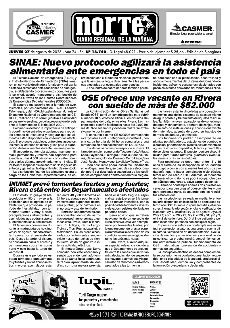 La portada del día