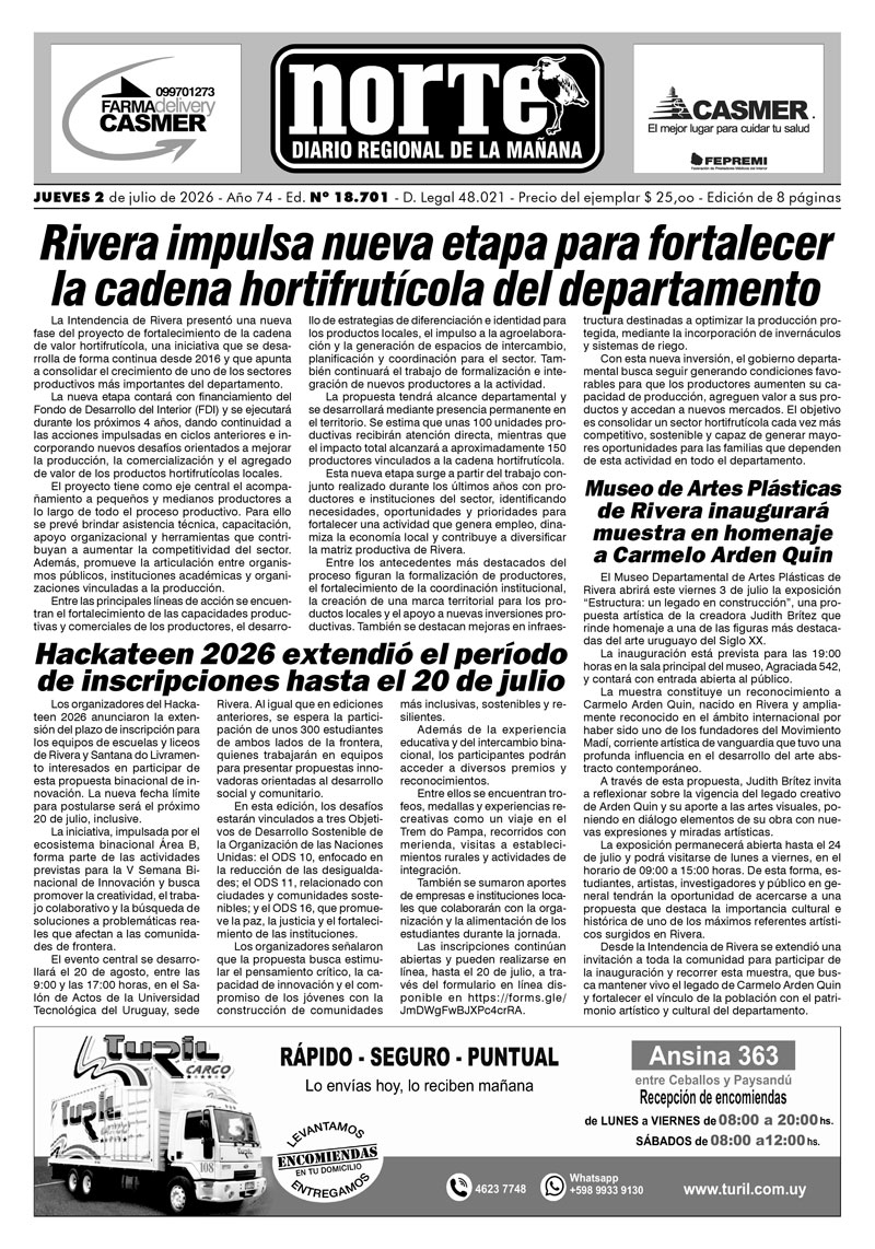 La portada del día