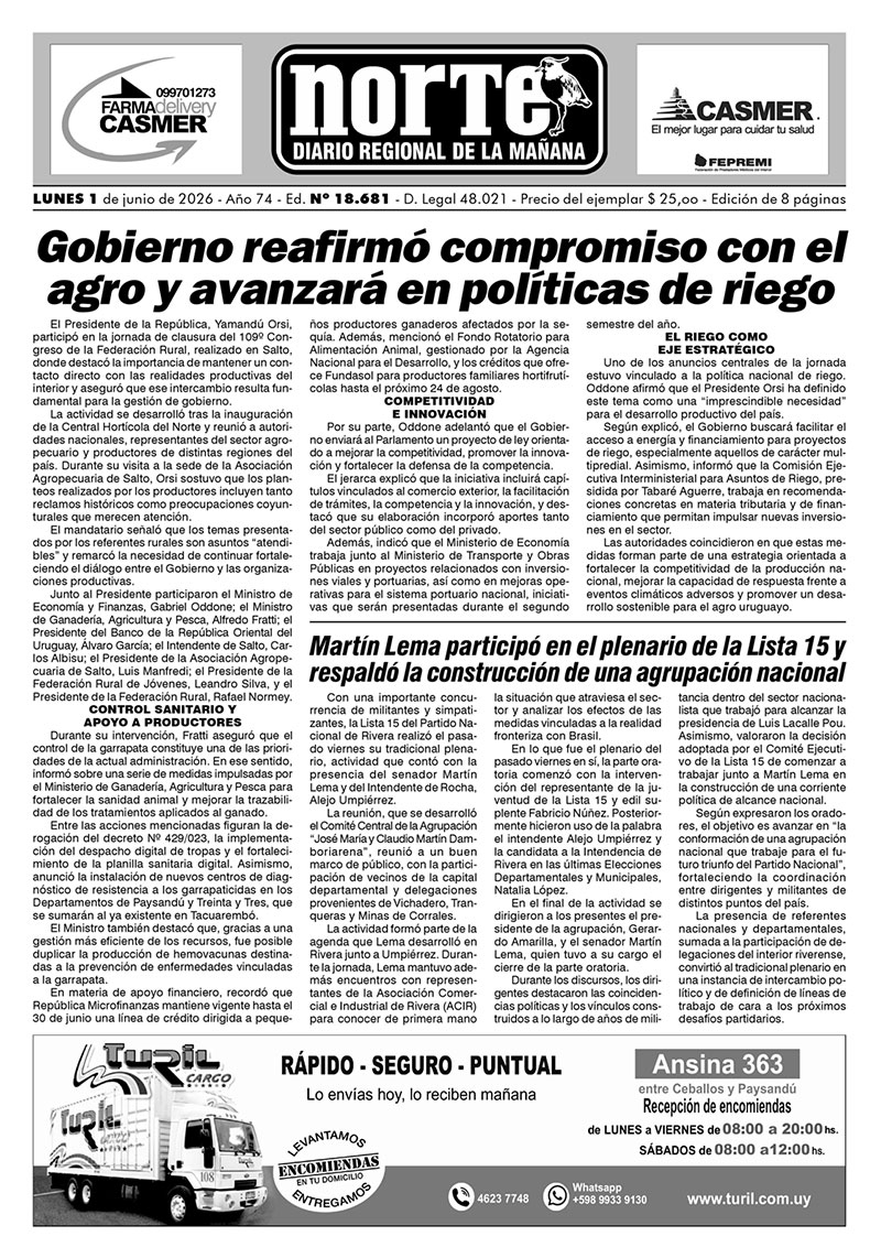 La portada del día