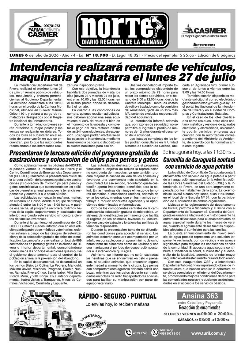 La portada del día