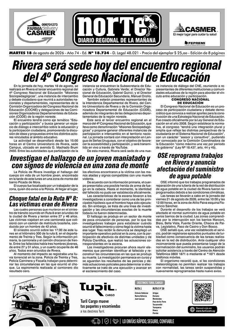 La portada del día