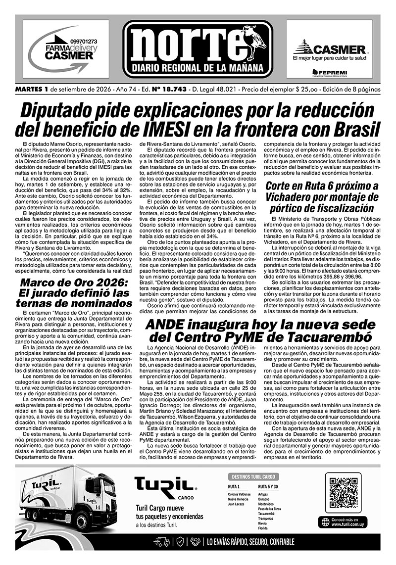 La portada del día