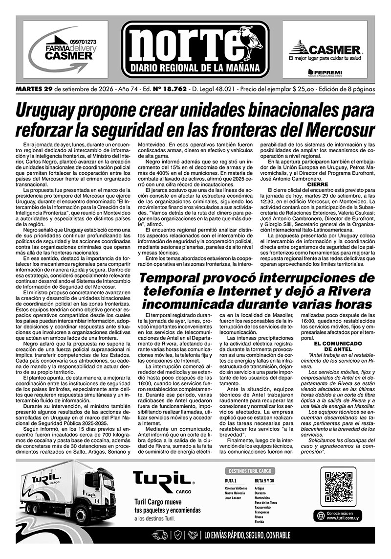 La portada del día
