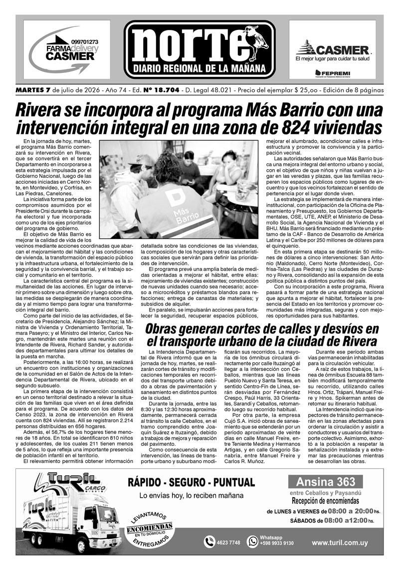 La portada del día