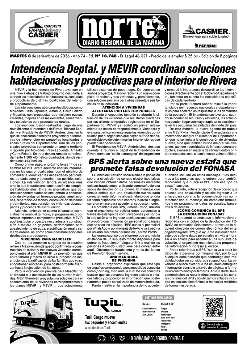 La portada del día