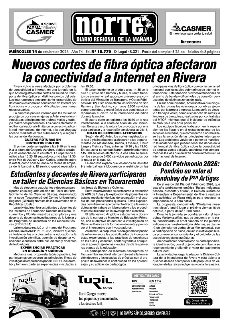 La portada del día