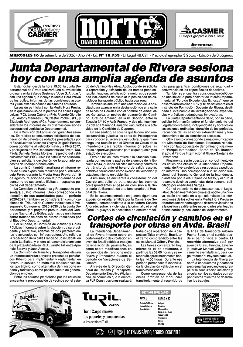 La portada del día