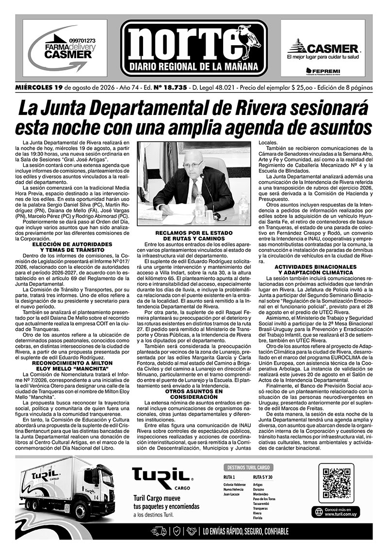 La portada del día