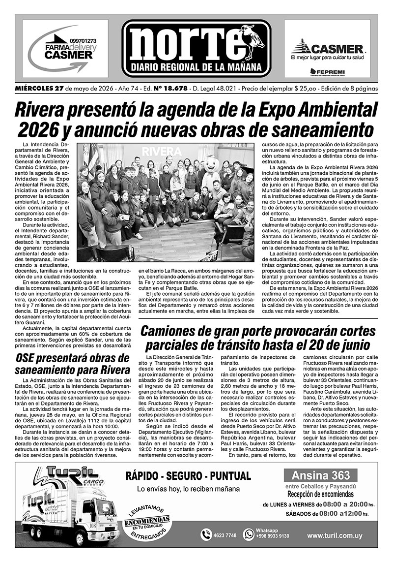 La portada del día