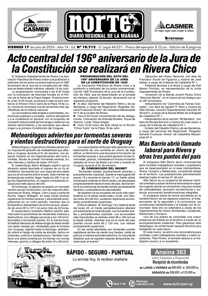 La portada del día