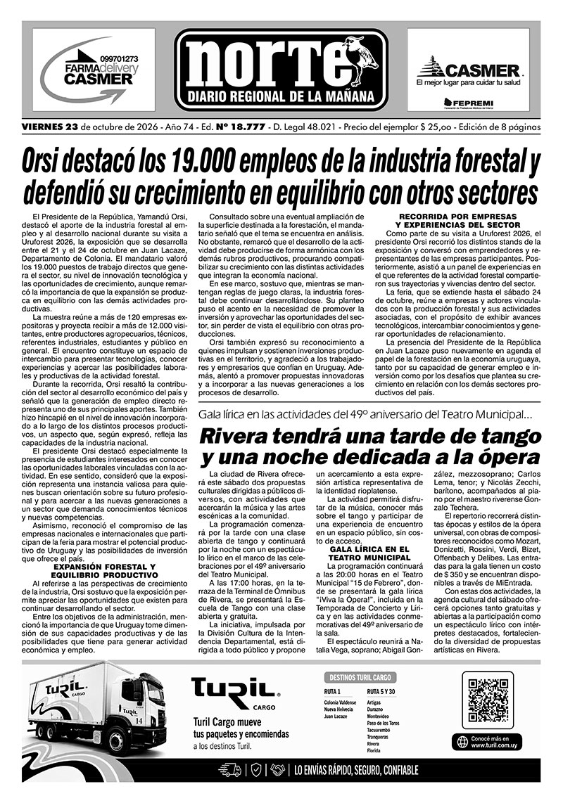 La portada del día