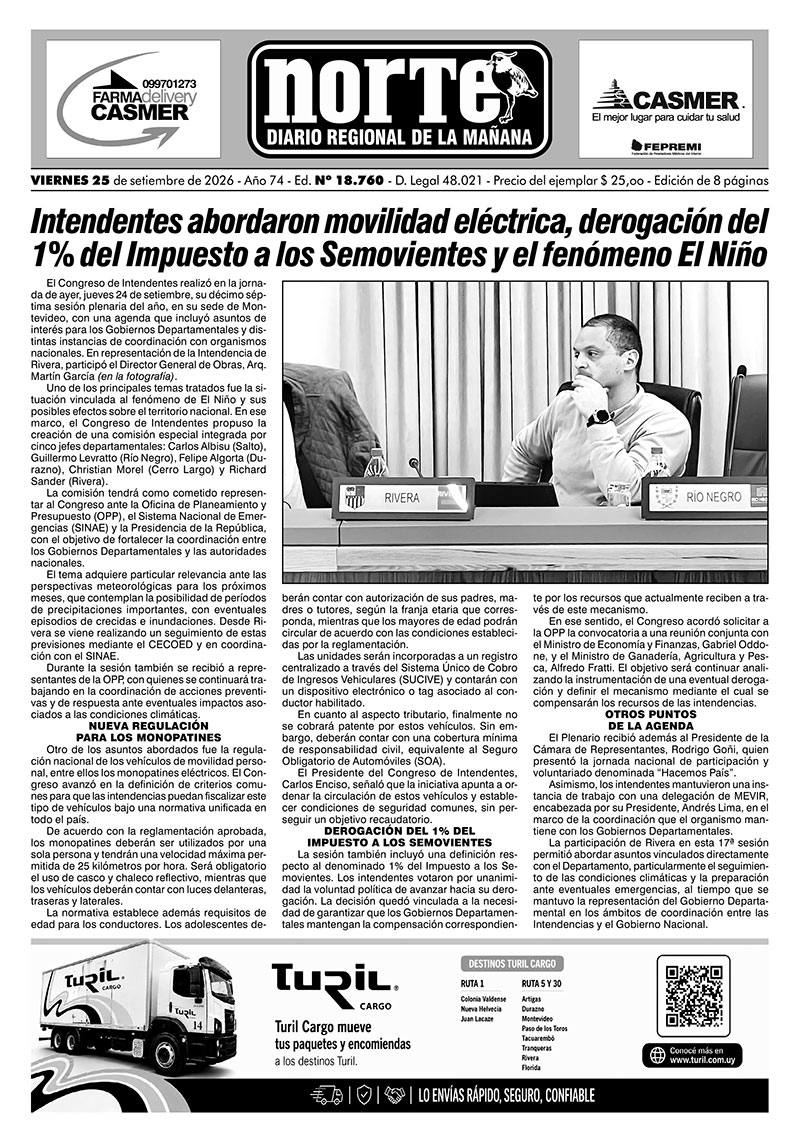 La portada del día